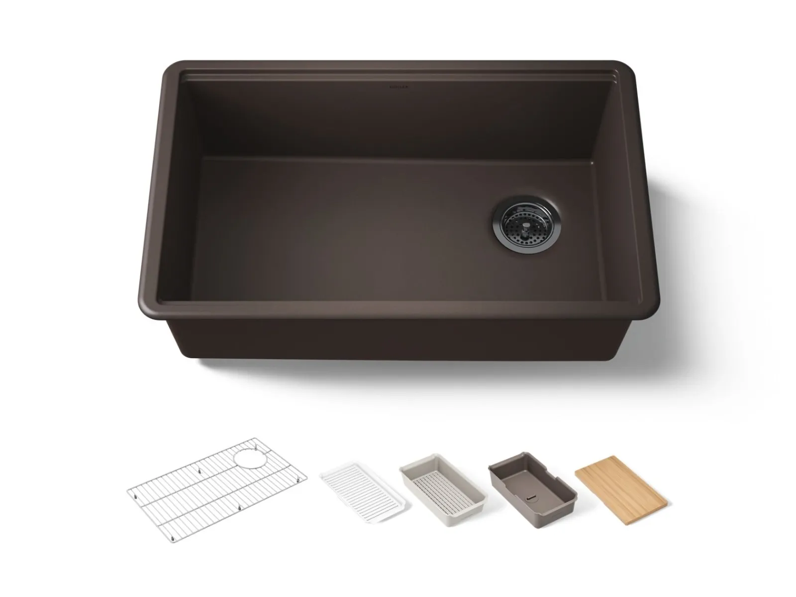 29-1/2" undermount single-bowl workstation kitchen sink^Kohler Outlet