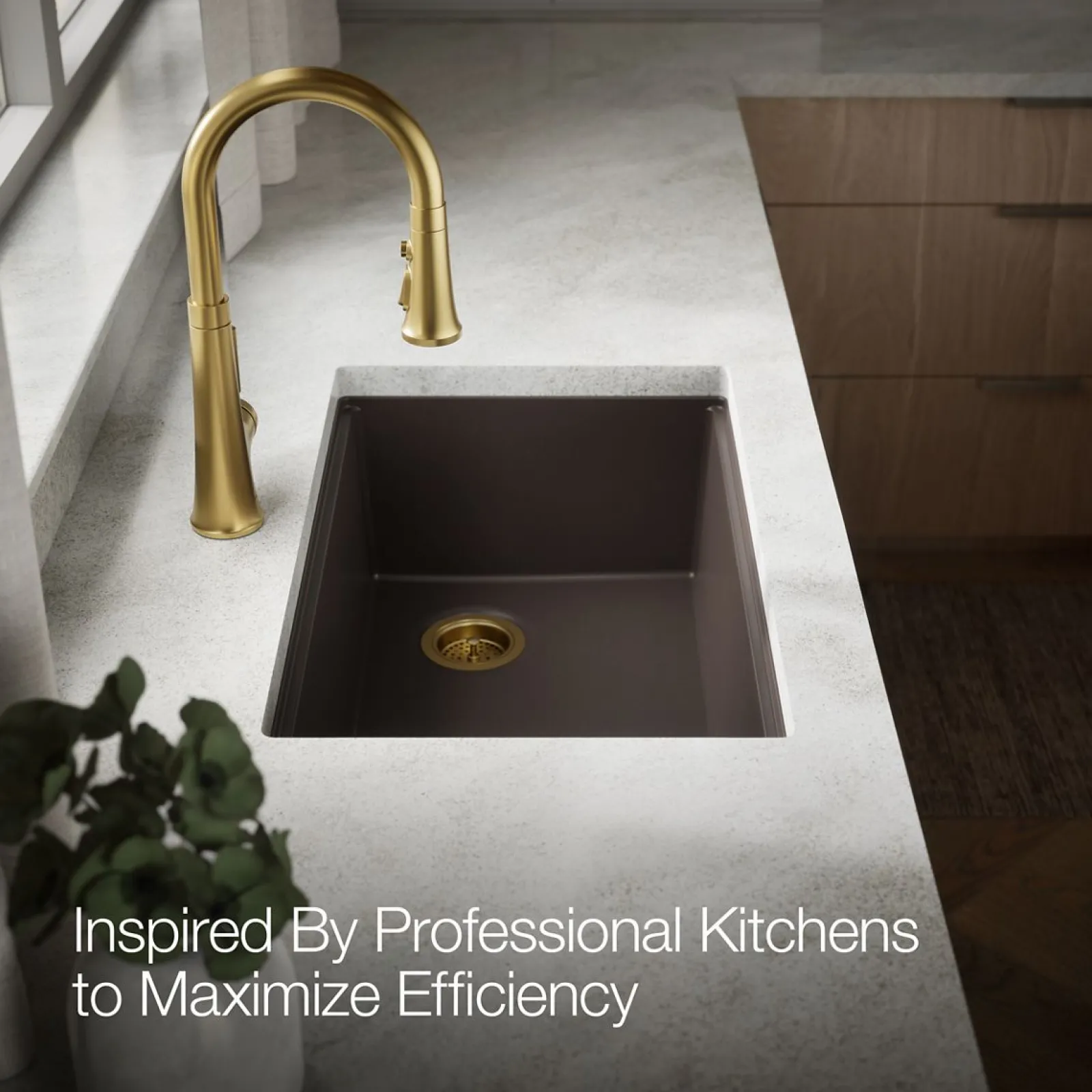 29-1/2" undermount single-bowl workstation kitchen sink^Kohler Outlet