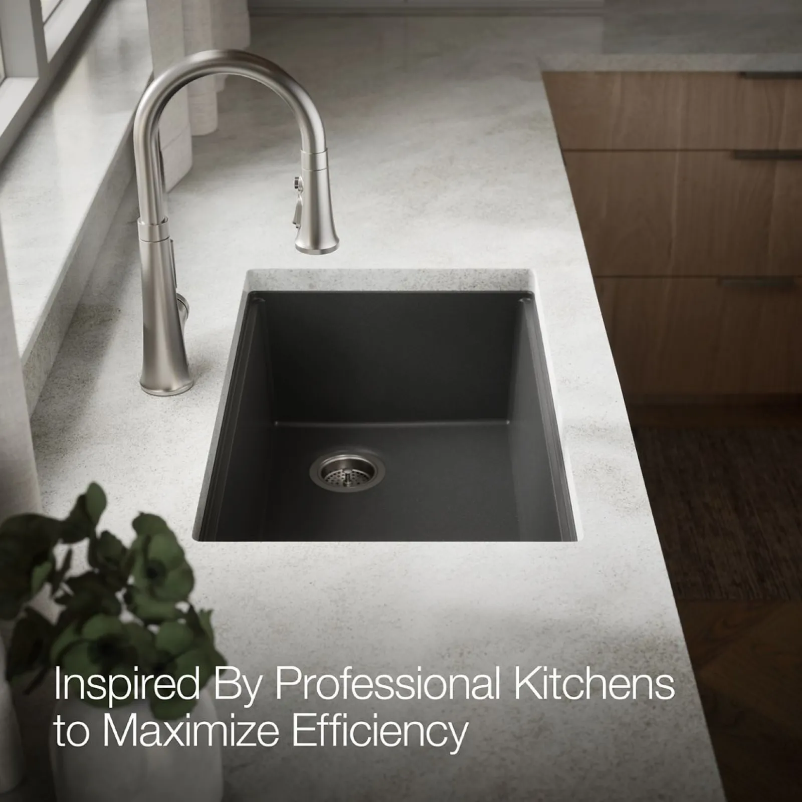 29-1/2" undermount single-bowl workstation kitchen sink^Kohler Outlet