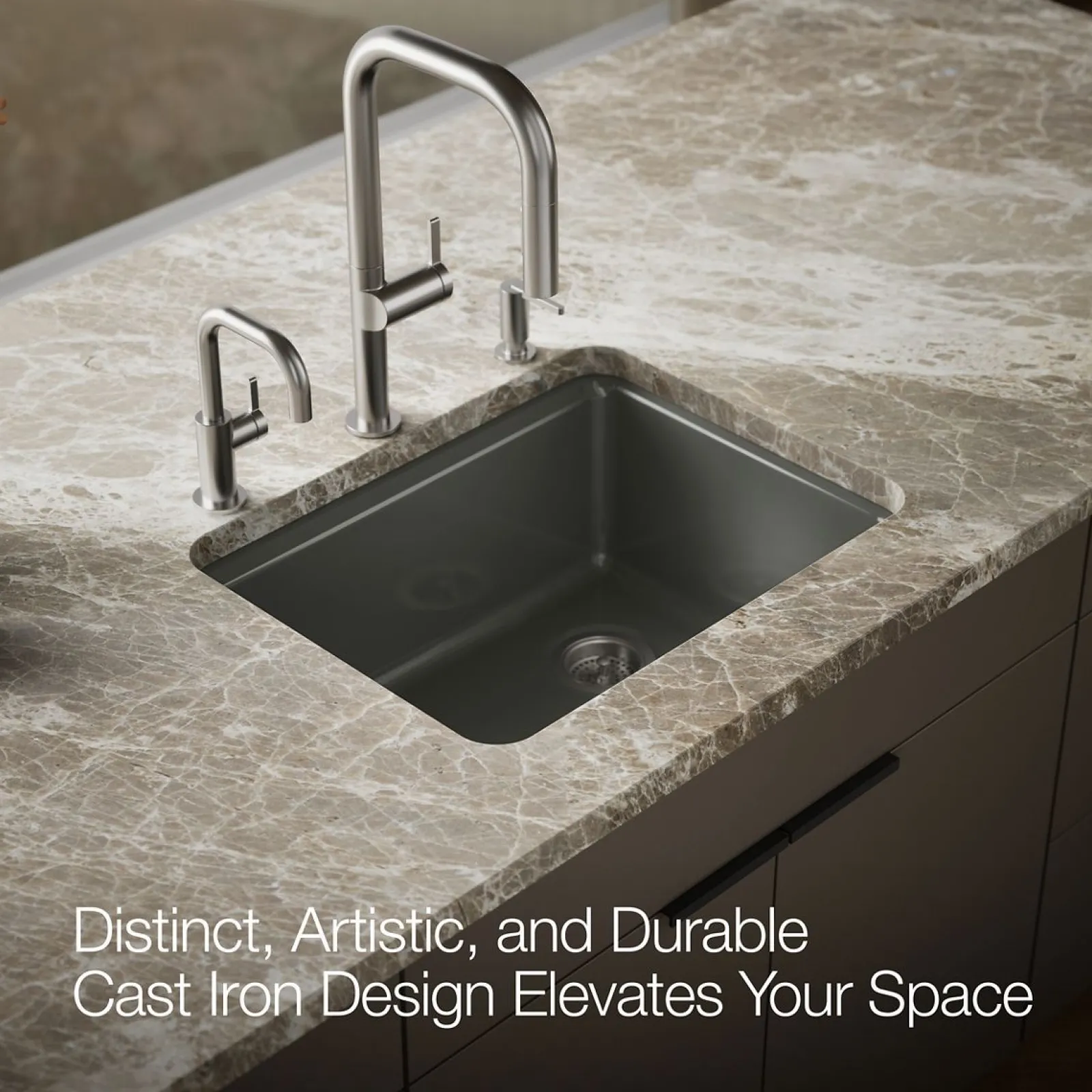 25" undermount single-bowl workstation kitchen sink^Kohler