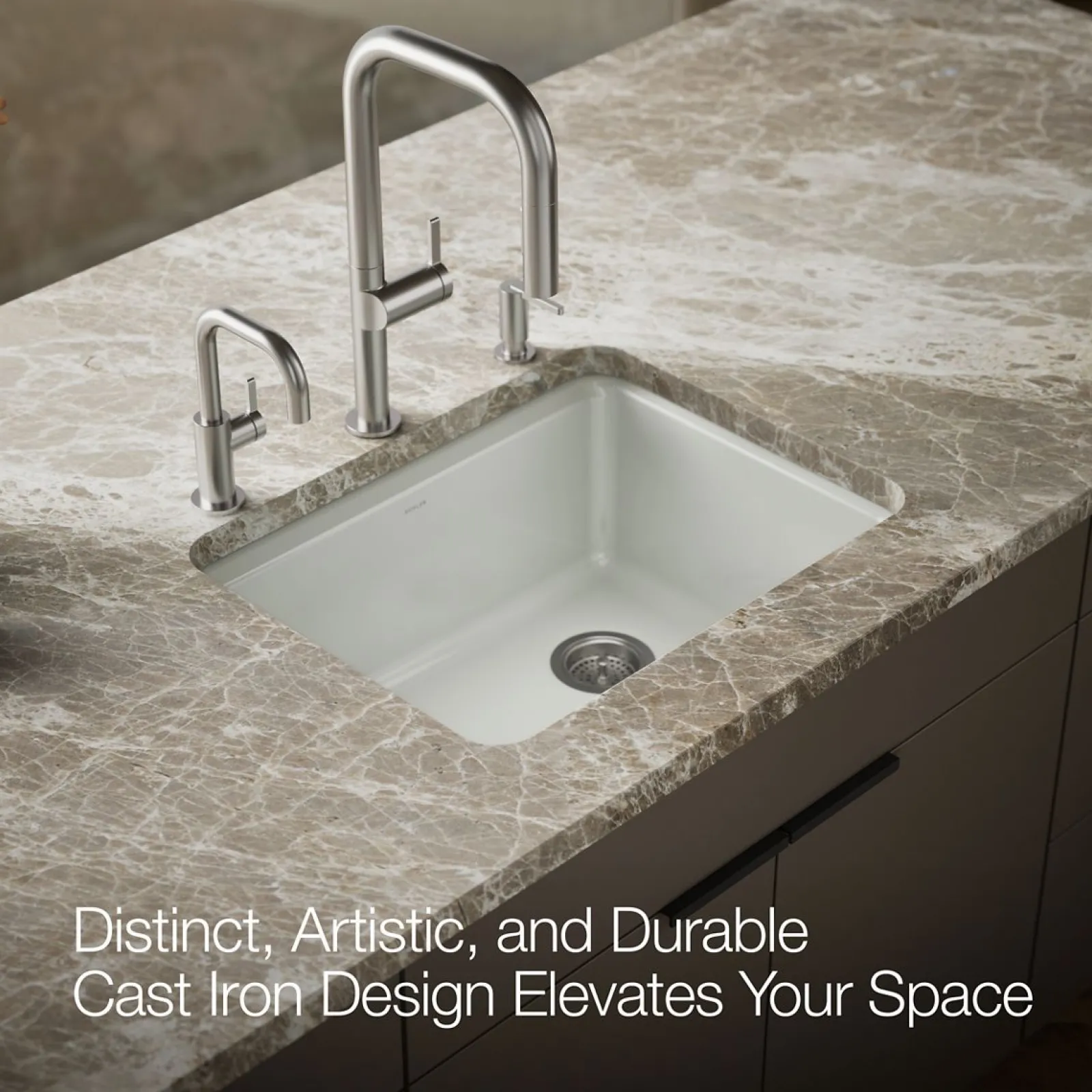 25" undermount single-bowl workstation kitchen sink^Kohler
