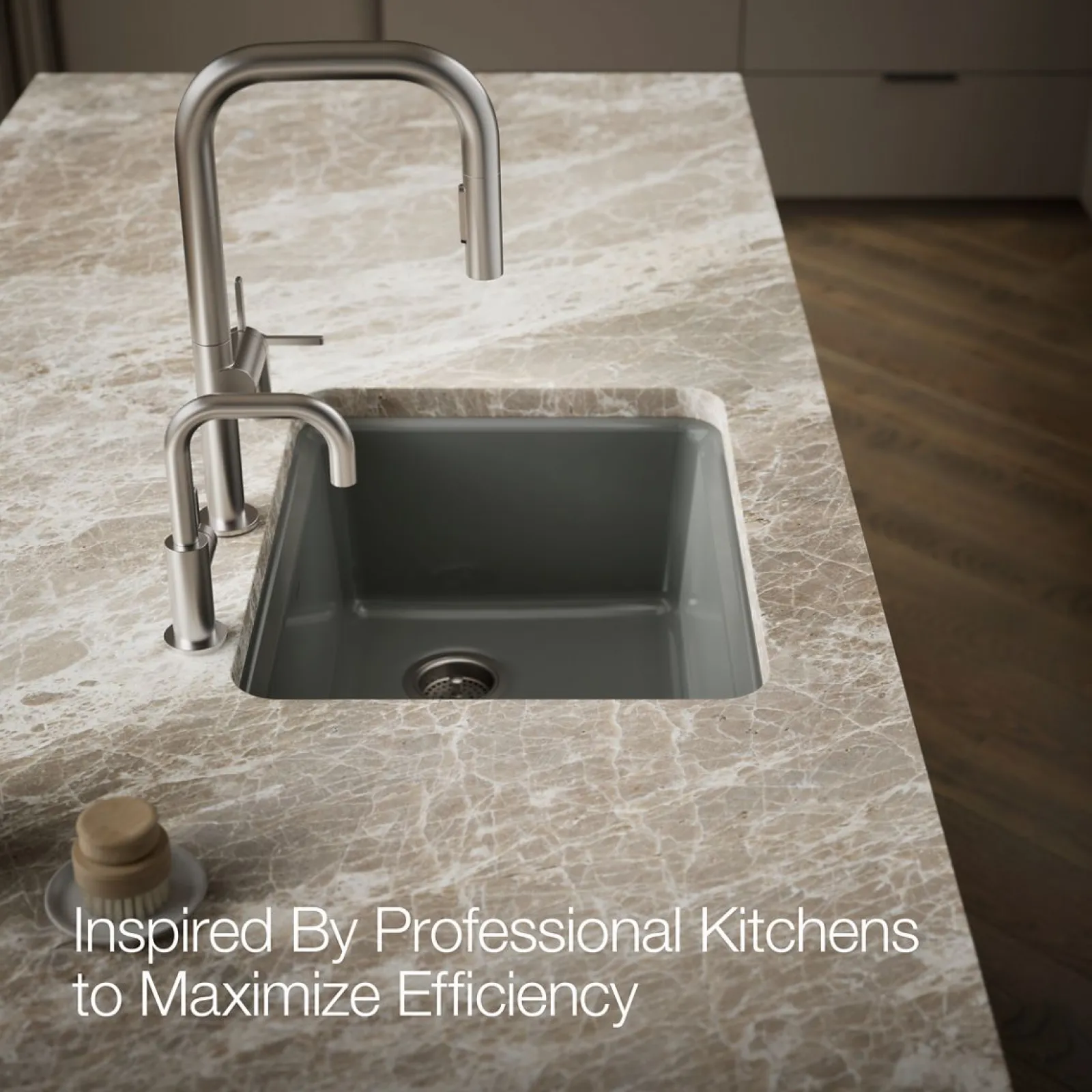 25" undermount single-bowl workstation kitchen sink^Kohler