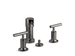 Vertical spray bidet faucet with lever handles^Kohler New