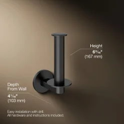 Vertical toilet paper holder^Kohler