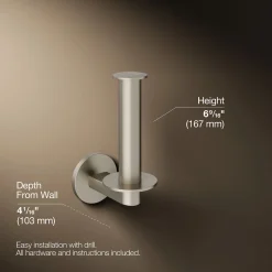 Vertical toilet paper holder^Kohler