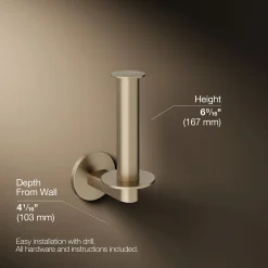 Vertical toilet paper holder^Kohler