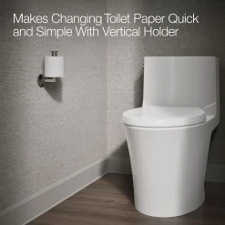 Vertical toilet paper holder^Kohler