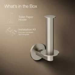 Vertical toilet paper holder^Kohler