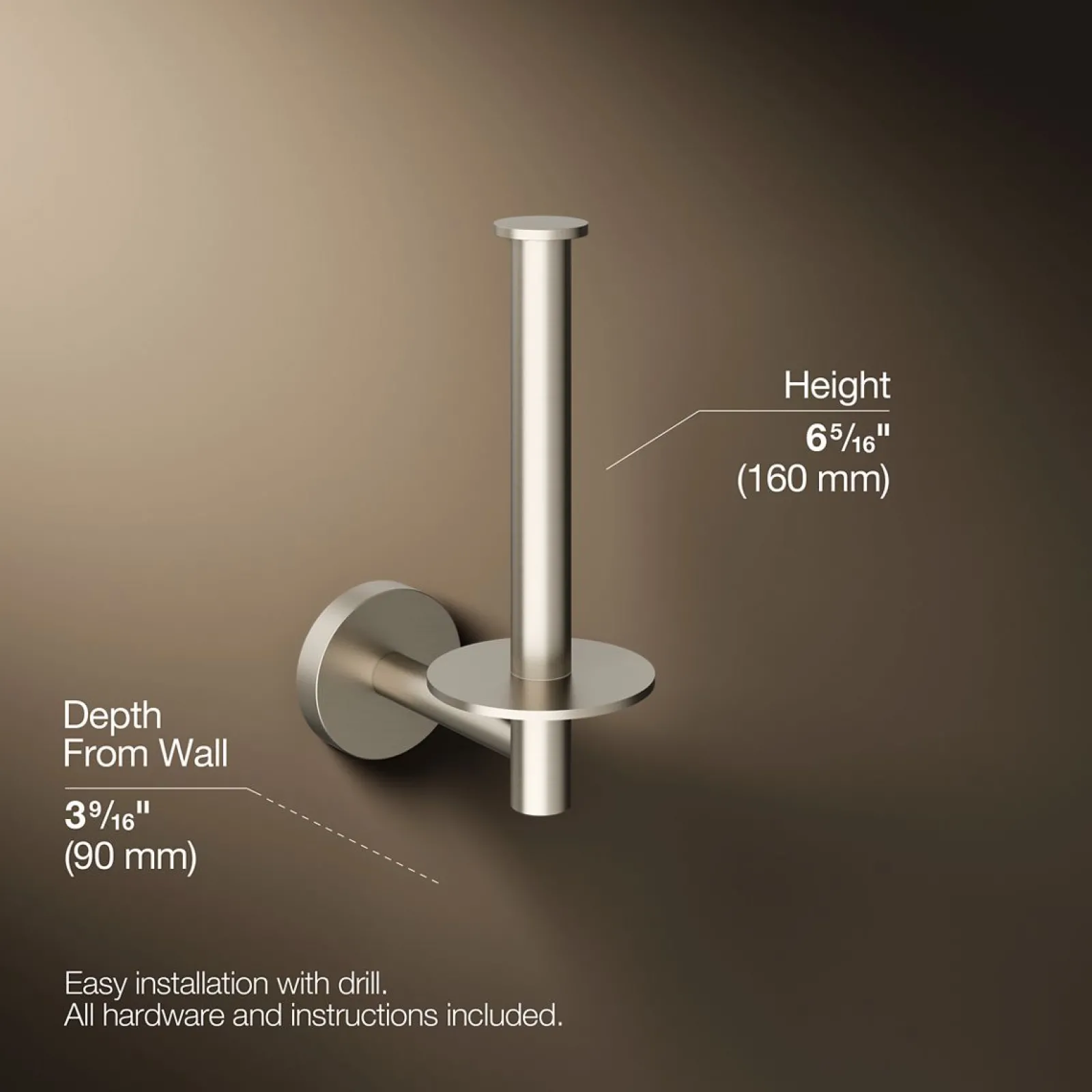 Vertical toilet paper holder^Kohler Best