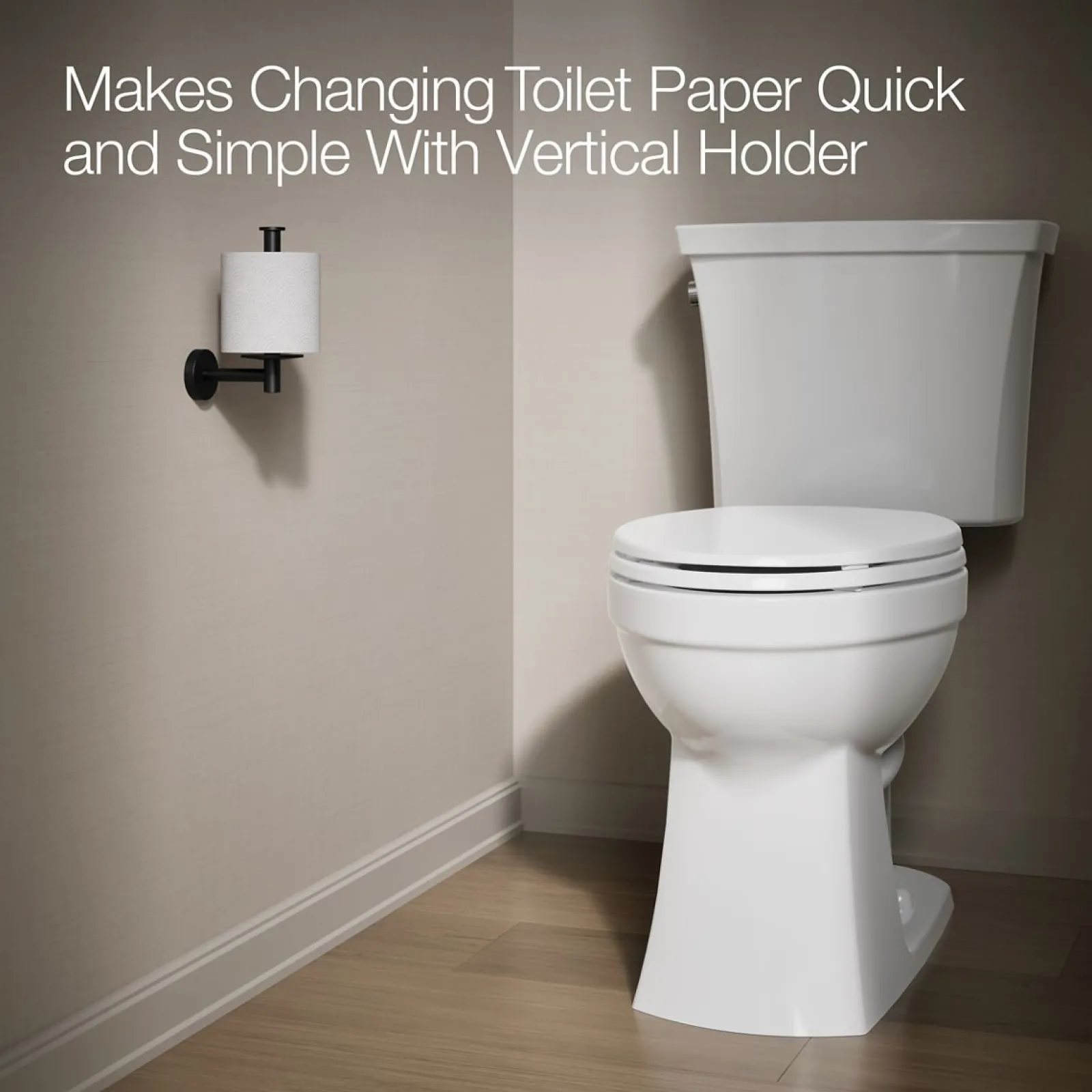 Vertical toilet paper holder^Kohler Best