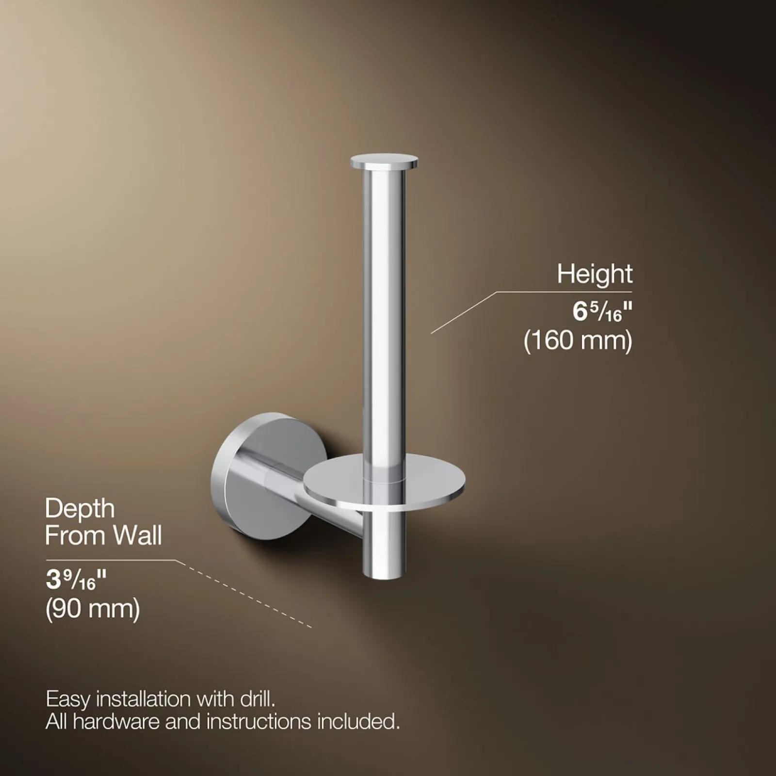 Vertical toilet paper holder^Kohler Best