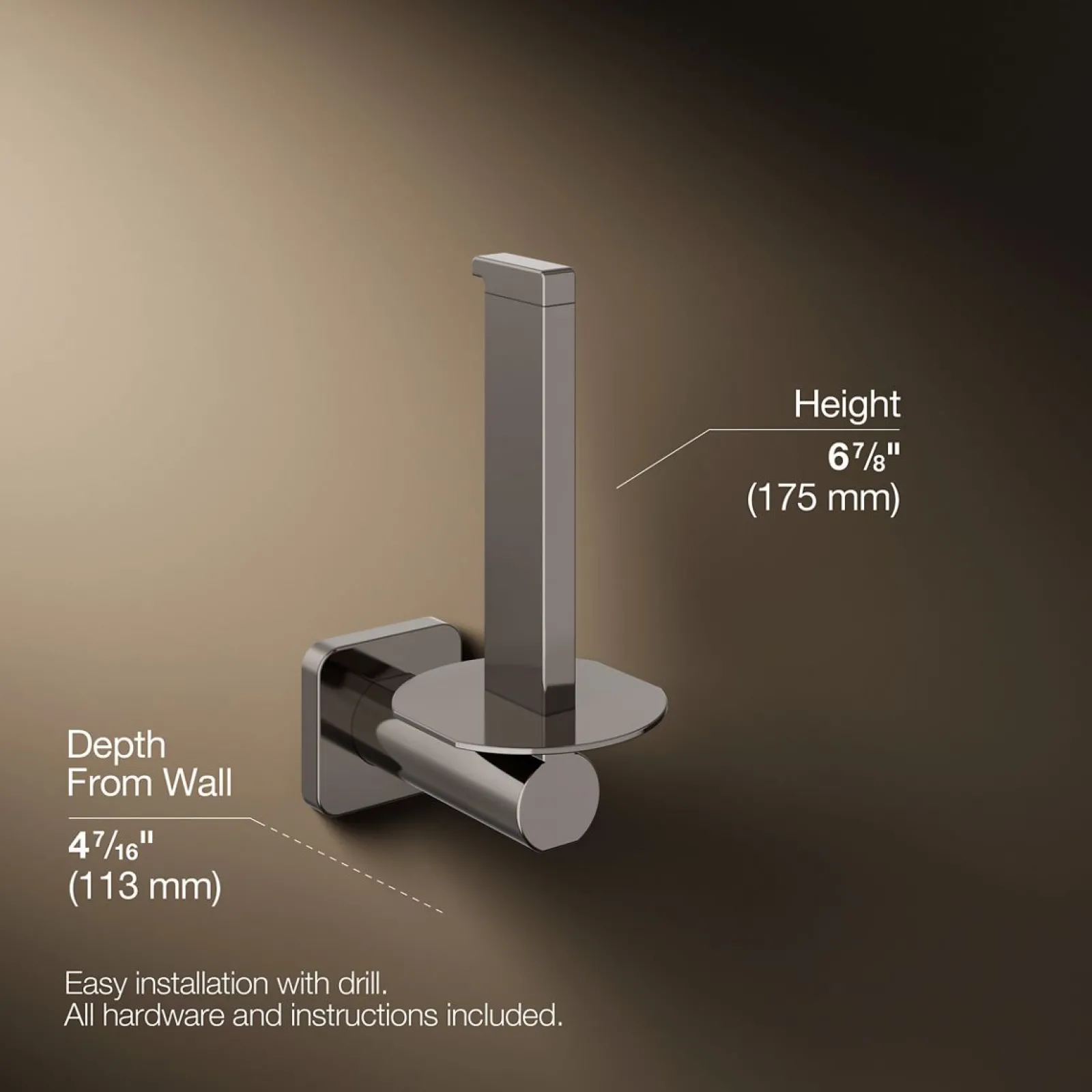 Vertical toilet paper holder^Kohler Best