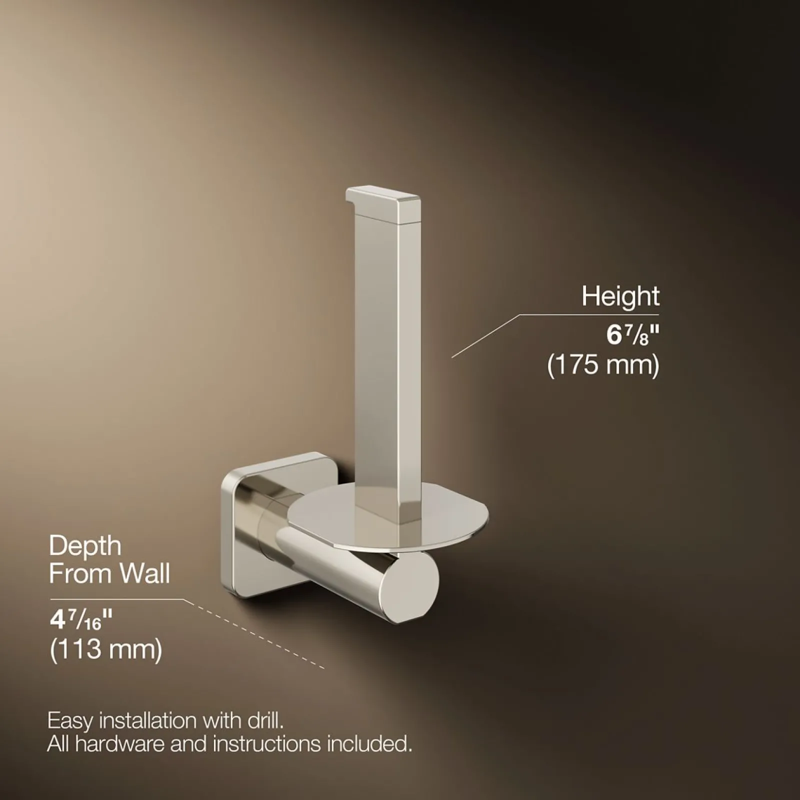 Vertical toilet paper holder^Kohler Best