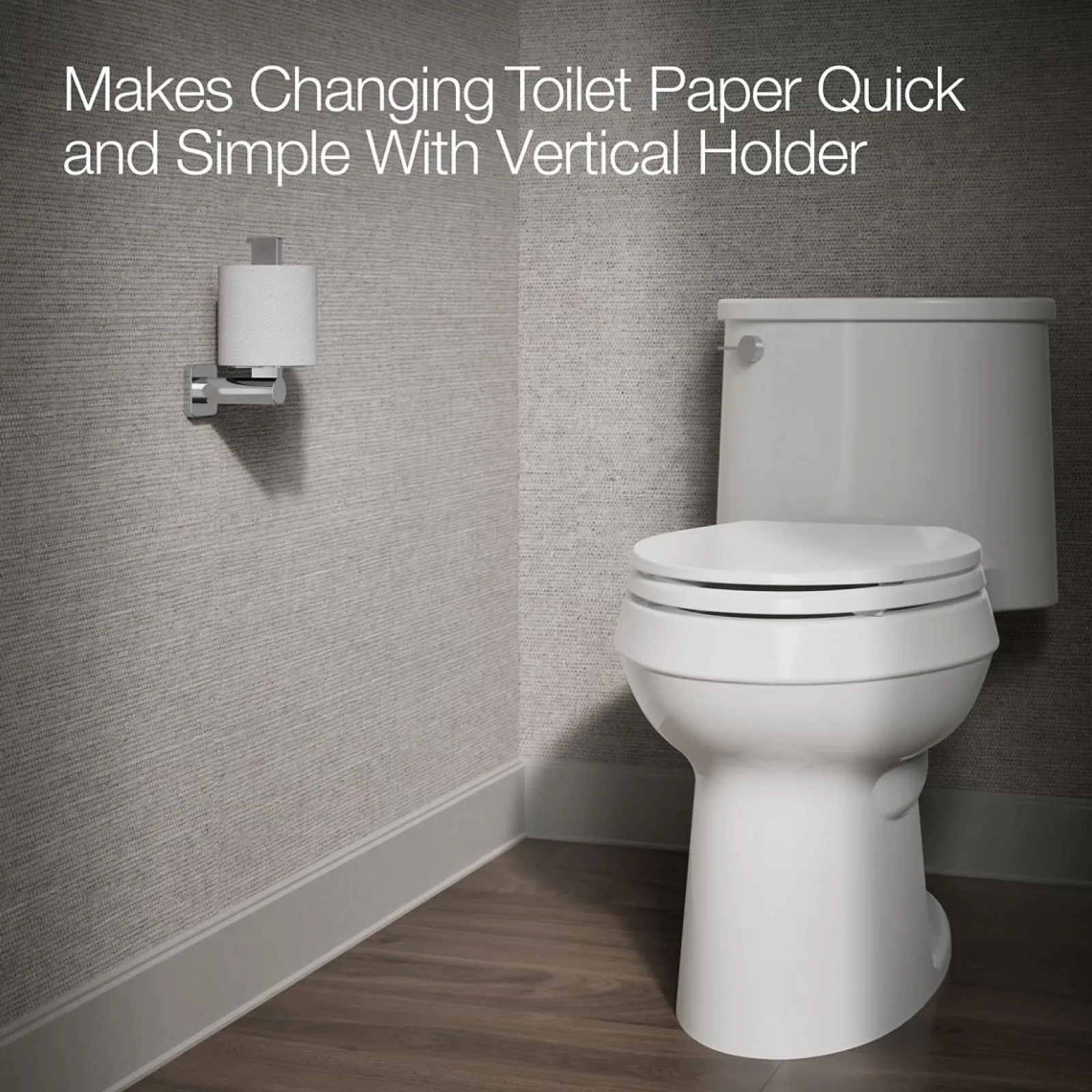 Vertical toilet paper holder^Kohler Best