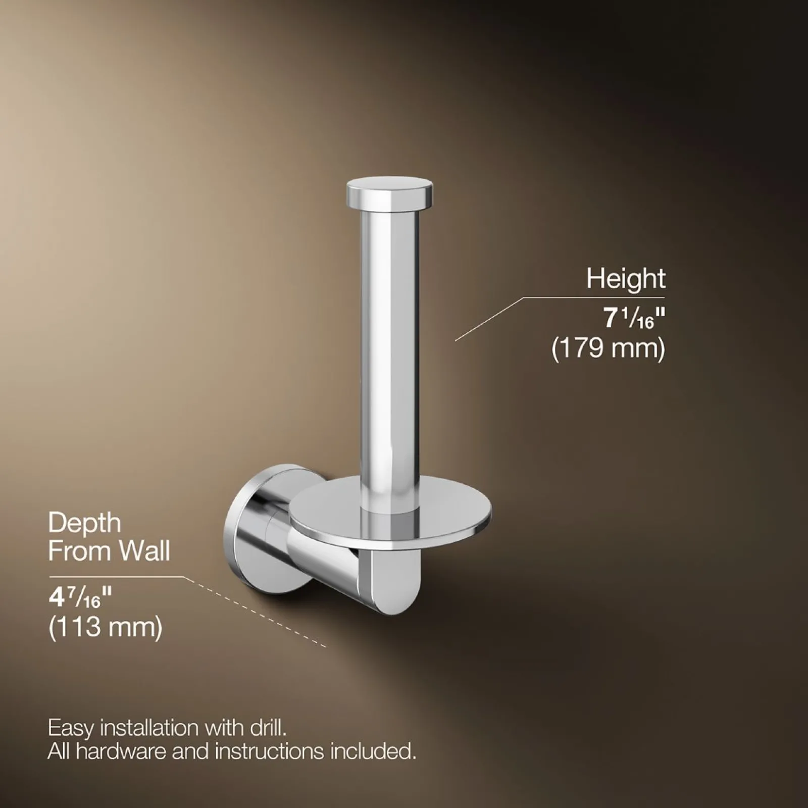 Vertical toilet paper holder^Kohler Clearance