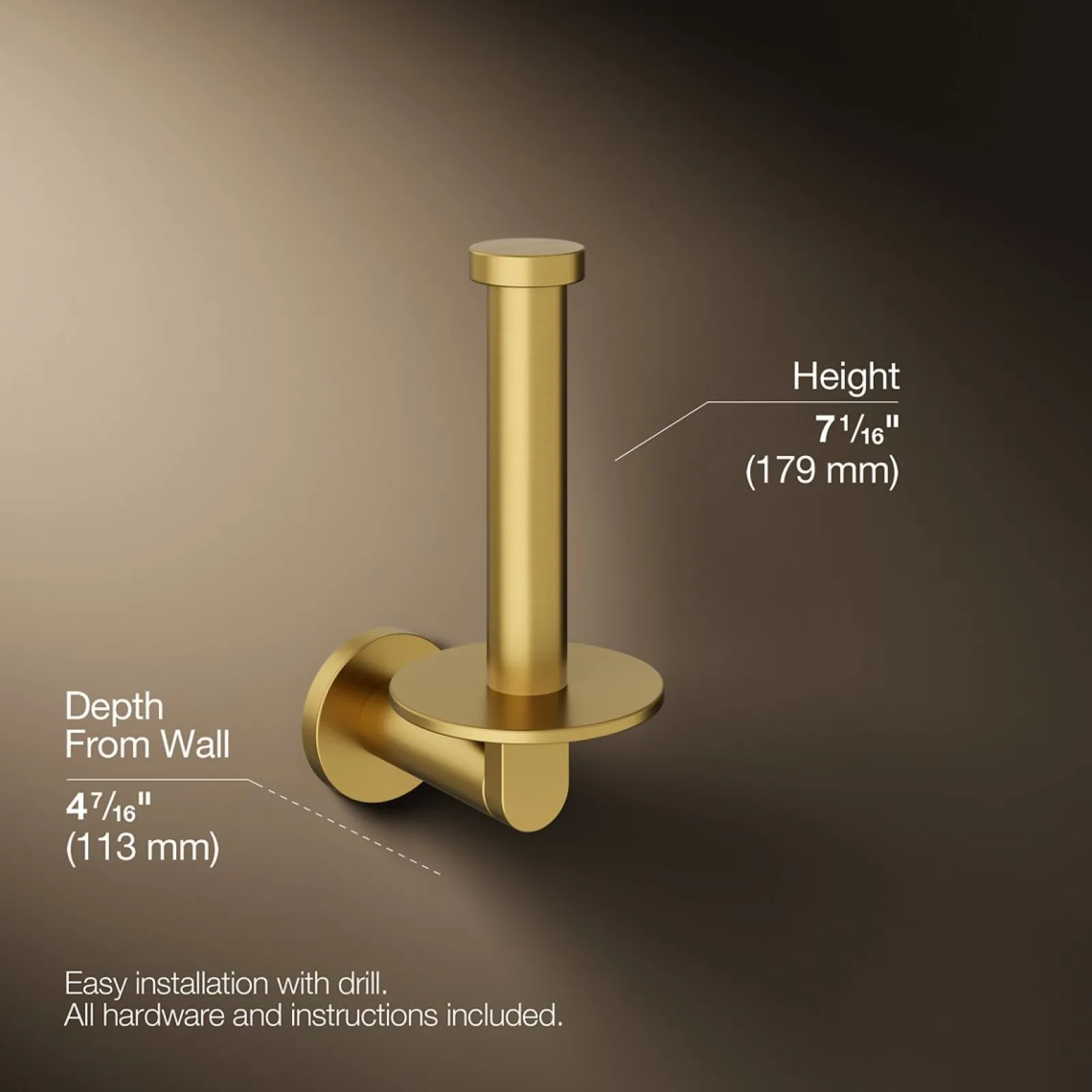 Vertical toilet paper holder^Kohler Clearance