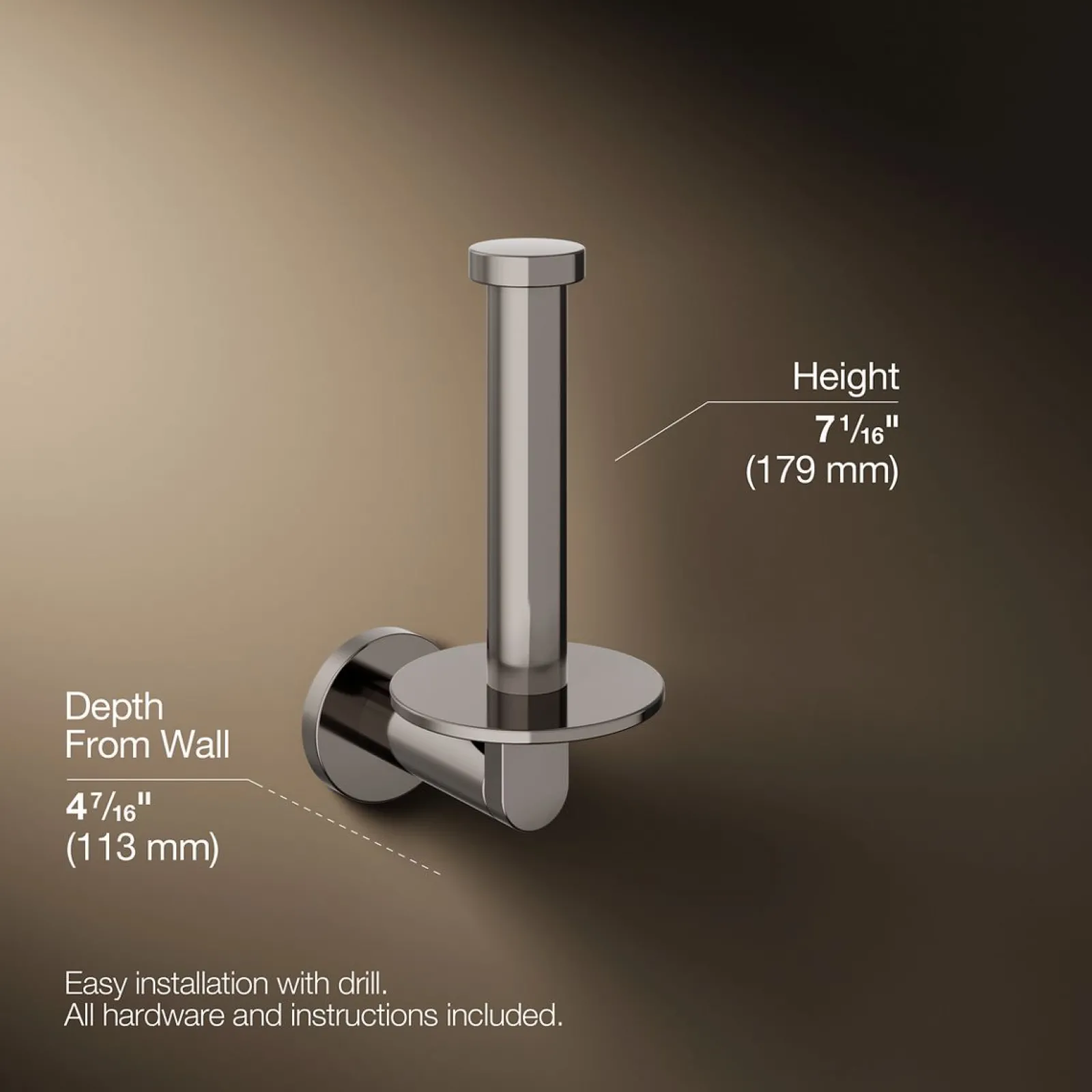 Vertical toilet paper holder^Kohler Clearance