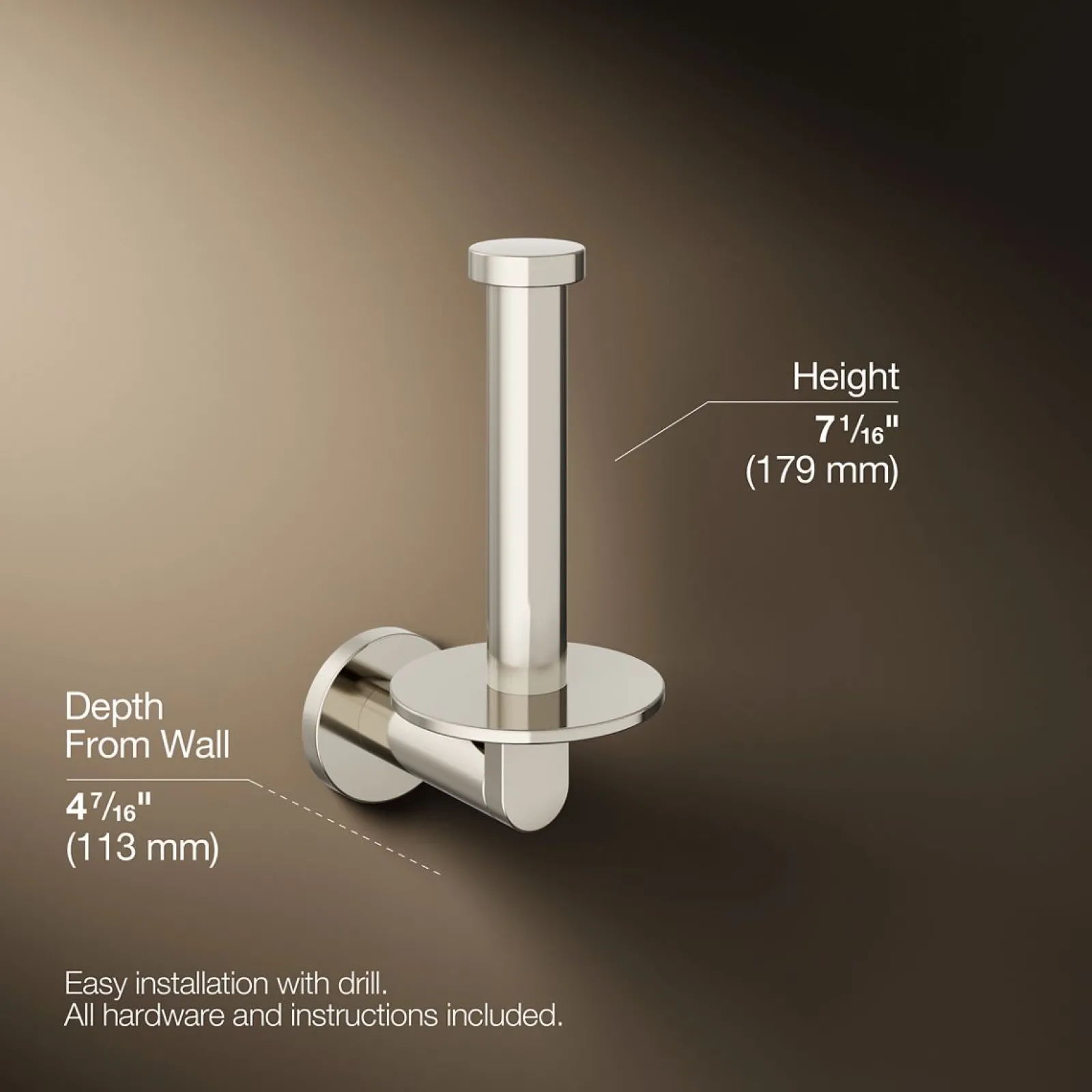 Vertical toilet paper holder^Kohler Clearance