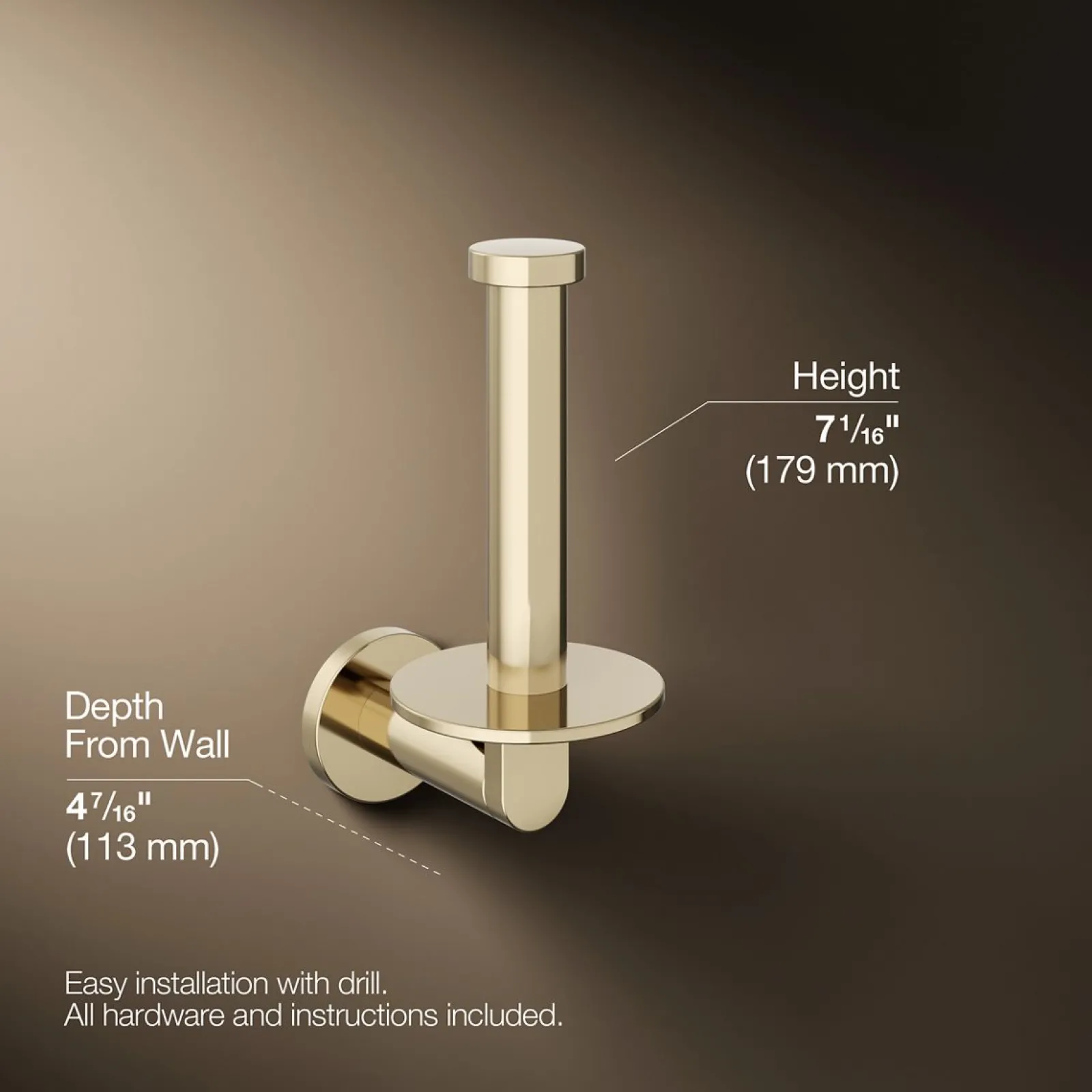 Vertical toilet paper holder^Kohler Clearance