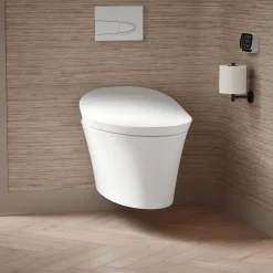 Wall-hung compact elongated smart toilet bowl, dual-flush^Kohler Online