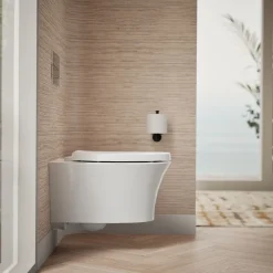 Wall-hung compact elongated toilet, dual-flush^Kohler
