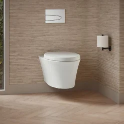Wall-hung compact elongated toilet, dual-flush^Kohler