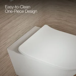 Wall-hung round-front toilet, dual-flush^Kohler Outlet