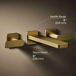Wall-mount bath faucet trim^Kohler Hot