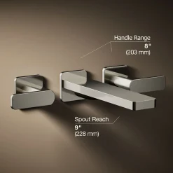 Wall-mount bath faucet trim^Kohler Hot