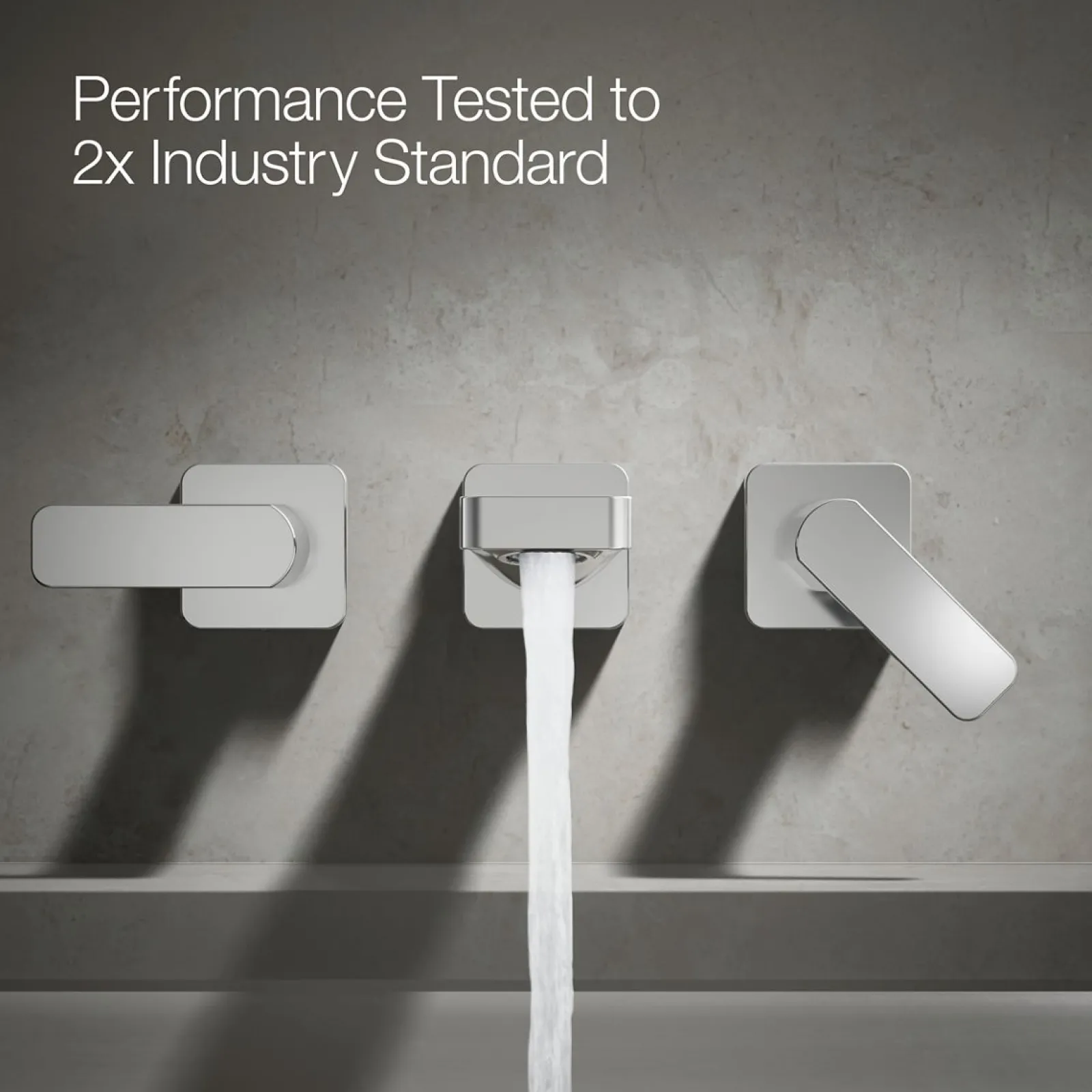 Wall-mount bath faucet trim^Kohler Hot