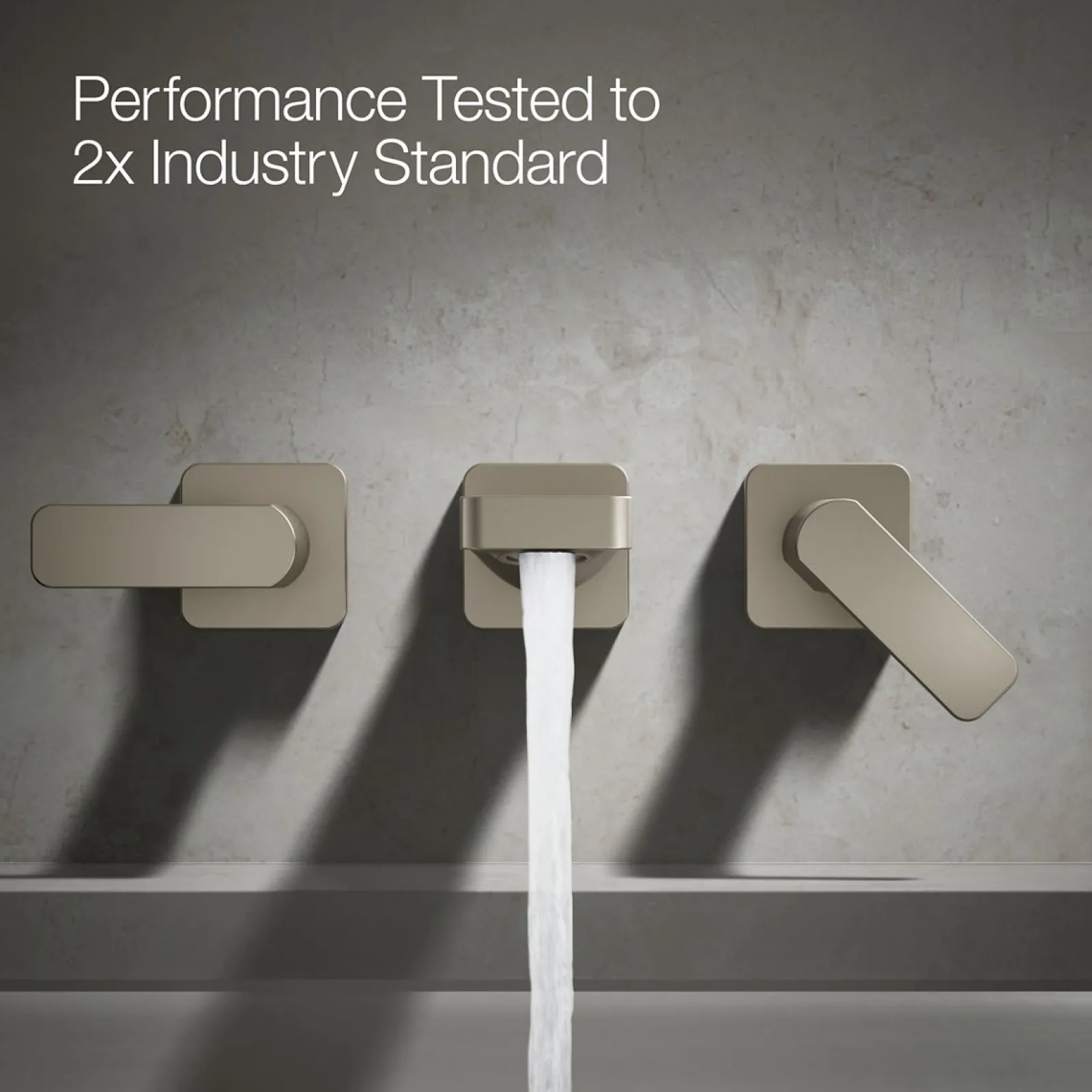 Wall-mount bath faucet trim^Kohler Hot