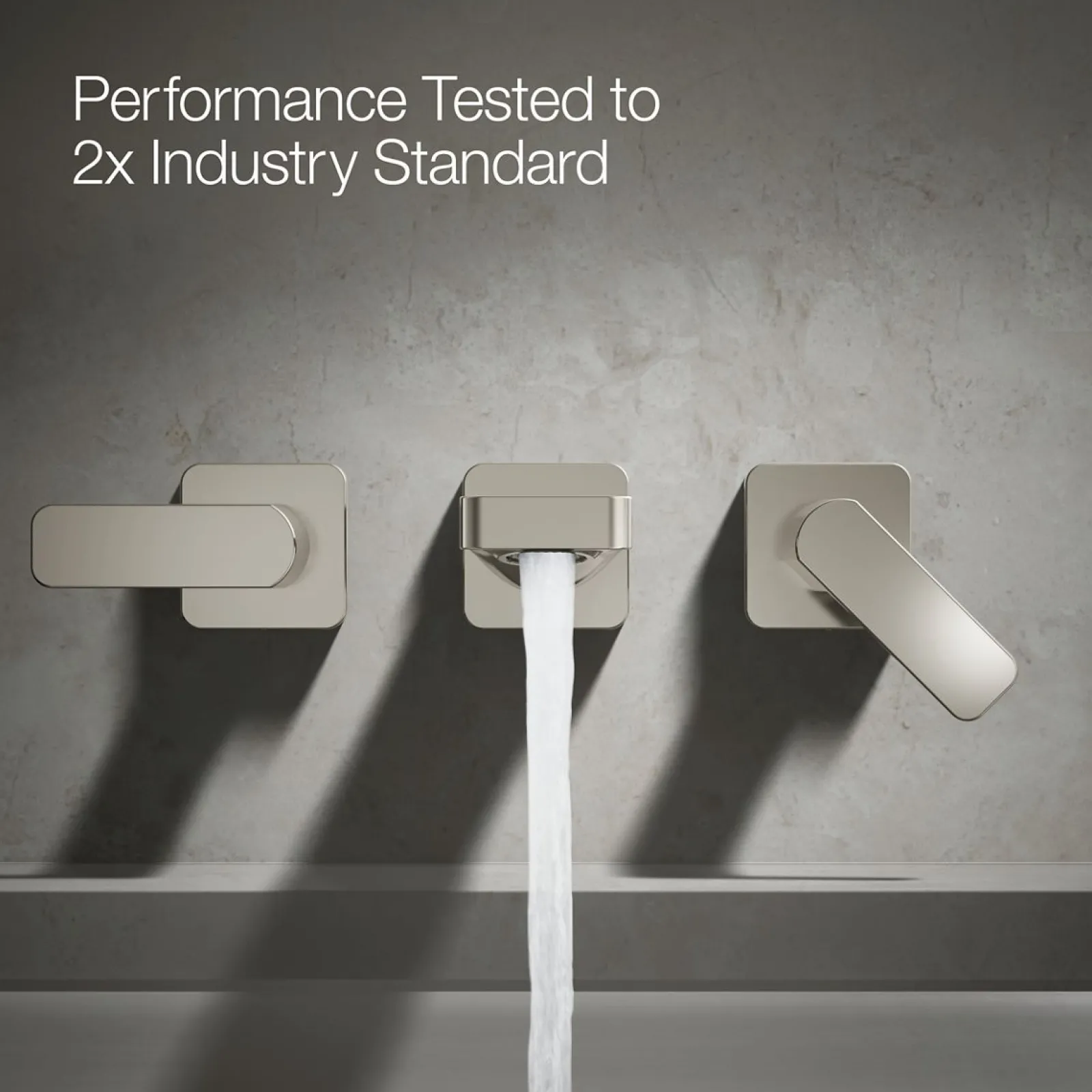 Wall-mount bath faucet trim^Kohler Hot