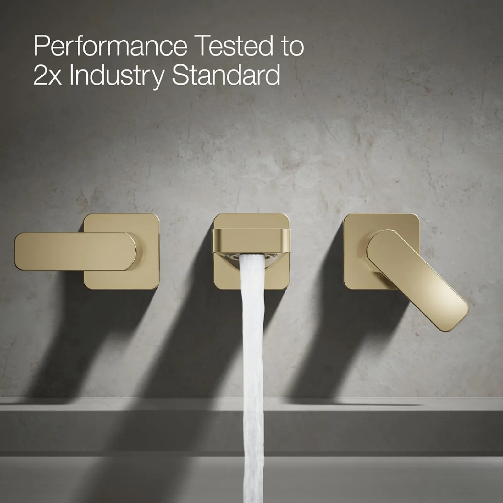 Wall-mount bath faucet trim^Kohler Hot