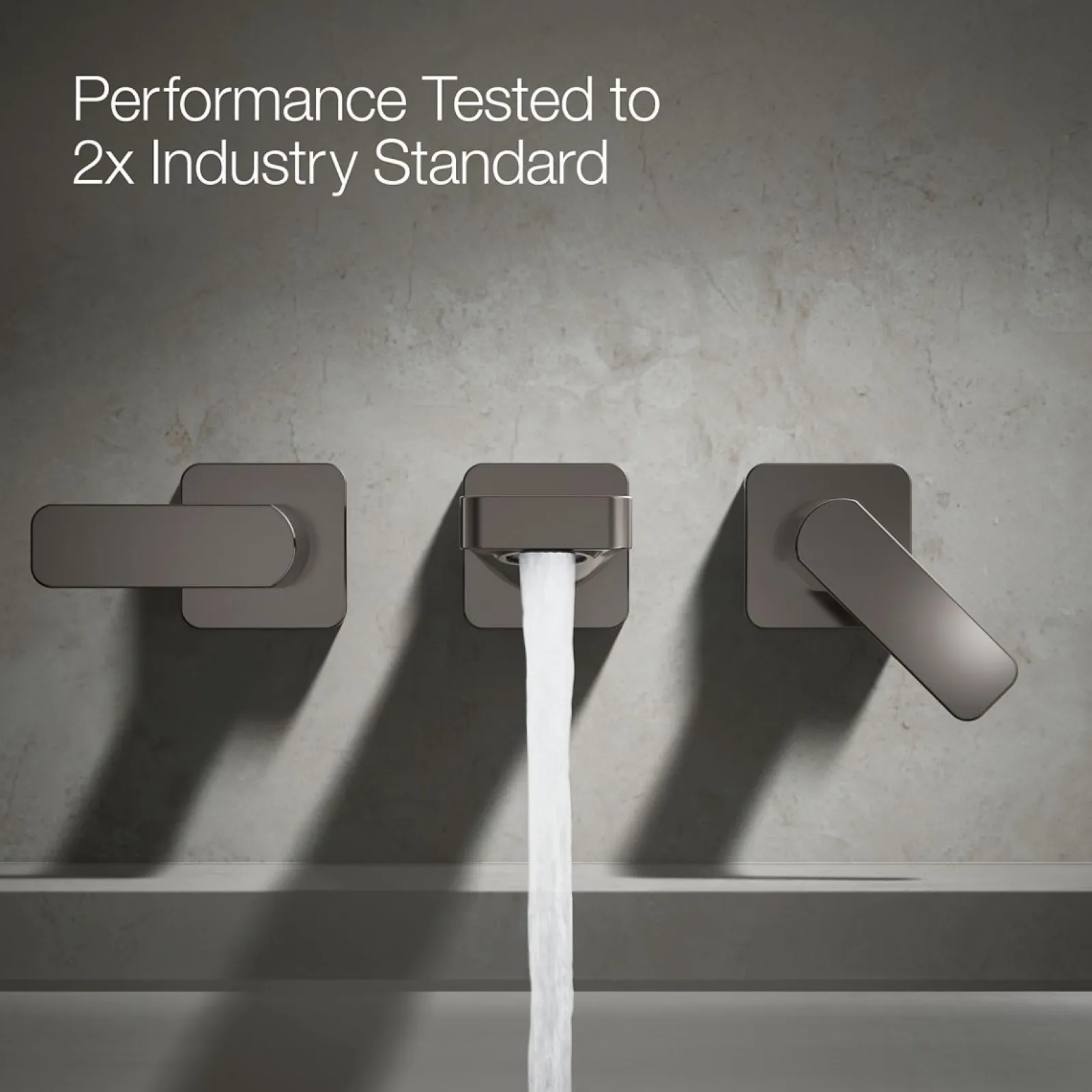 Wall-mount bath faucet trim^Kohler Hot