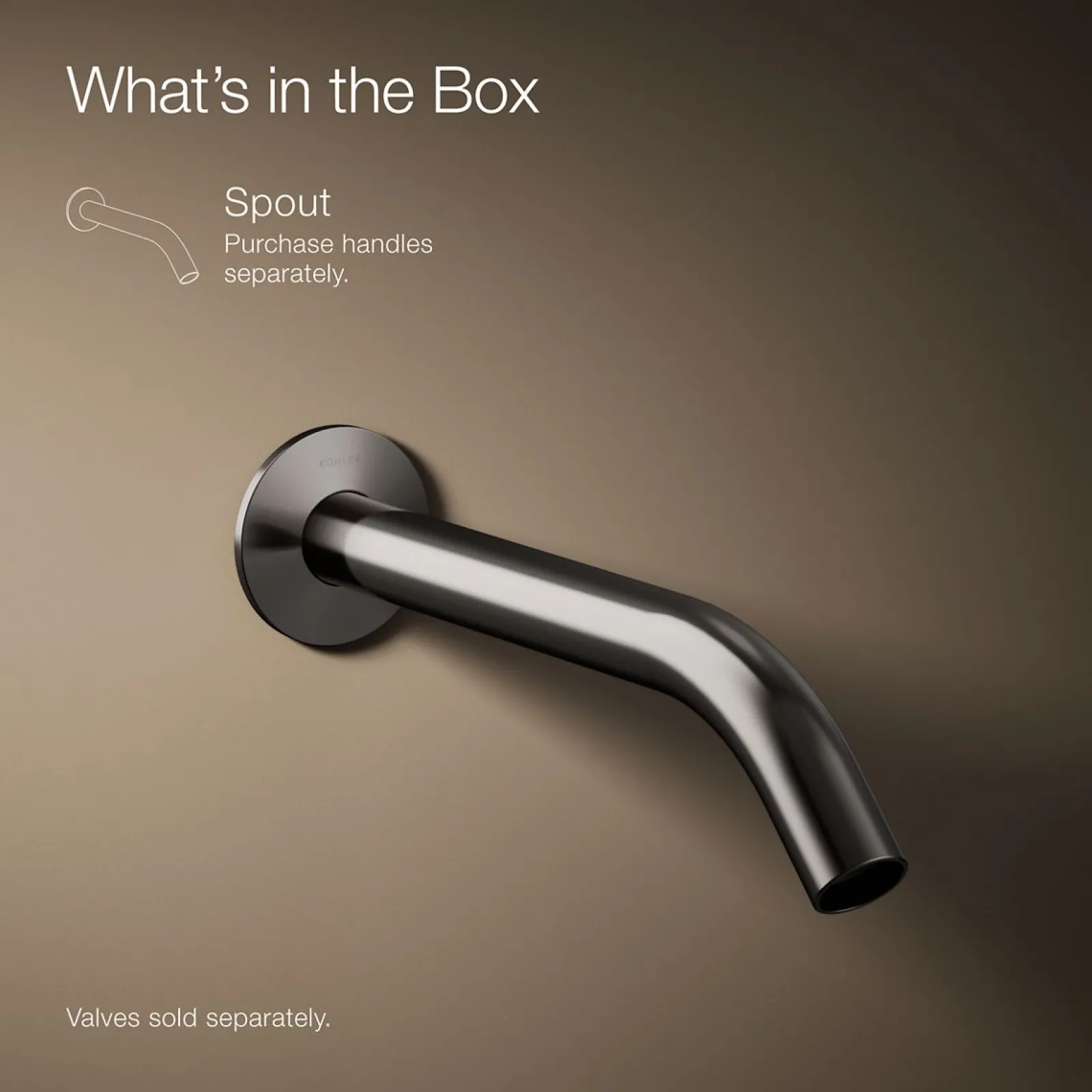 Wall-mount bathroom sink faucet spout with Tube design, 1.2 gpm^Kohler
