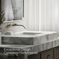 Wall-mount bathroom sink faucet spout with Ribbon design, 1.2 gpm^Kohler Online