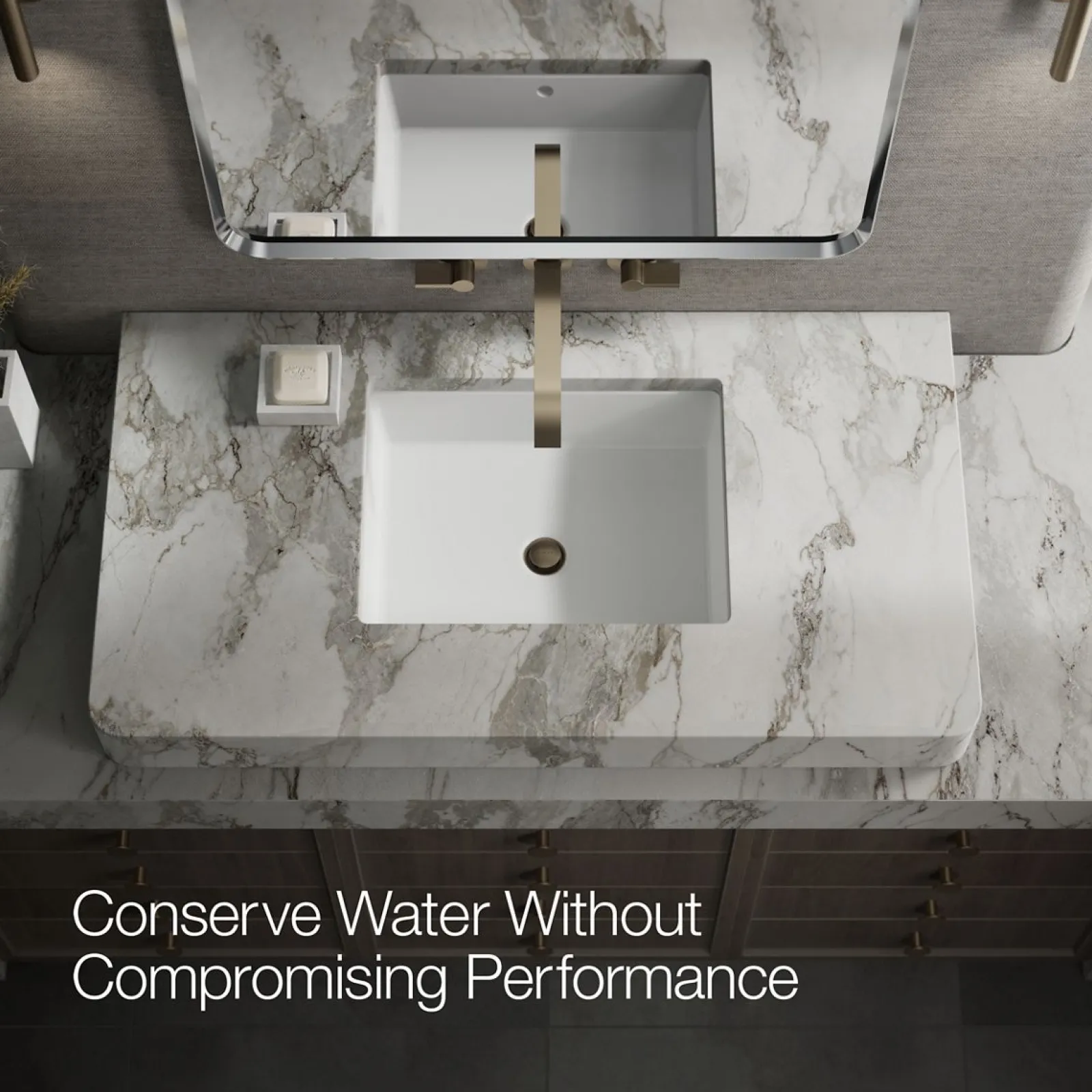 Wall-mount bathroom sink faucet spout with Ribbon design, 1.2 gpm^Kohler Online