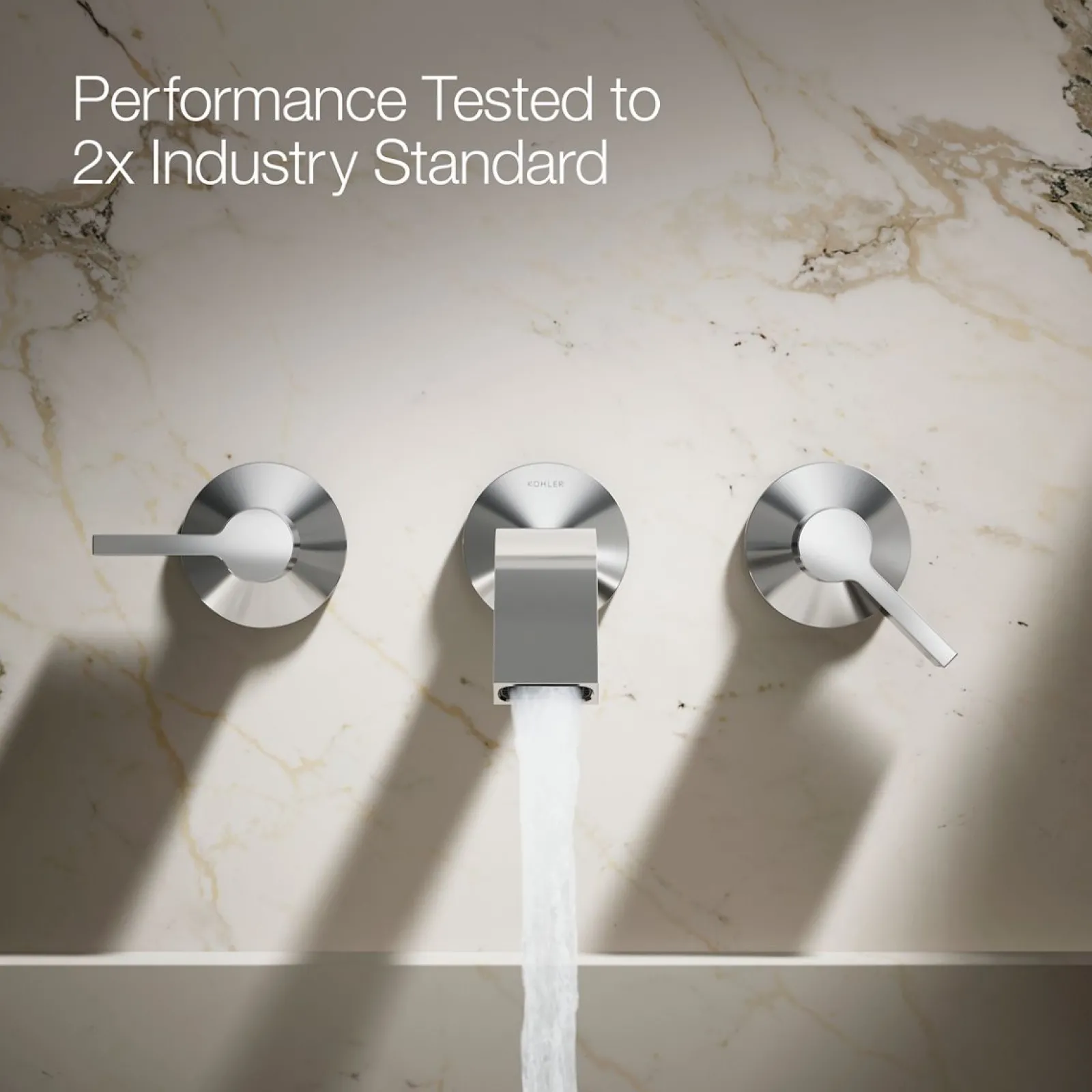 Wall-mount bathroom sink faucet spout with Ribbon design, 1.2 gpm^Kohler Online