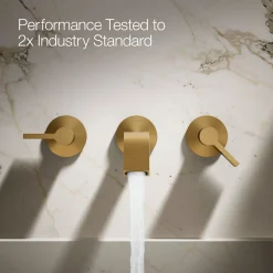 Wall-mount bathroom sink faucet spout with Ribbon design, 1.2 gpm^Kohler Online