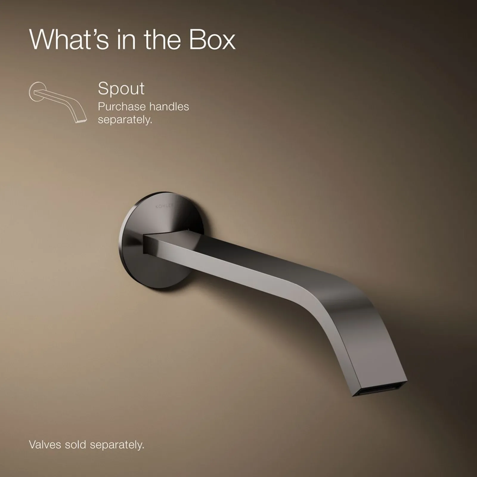 Wall-mount bathroom sink faucet spout with Ribbon design, 1.2 gpm^Kohler Online