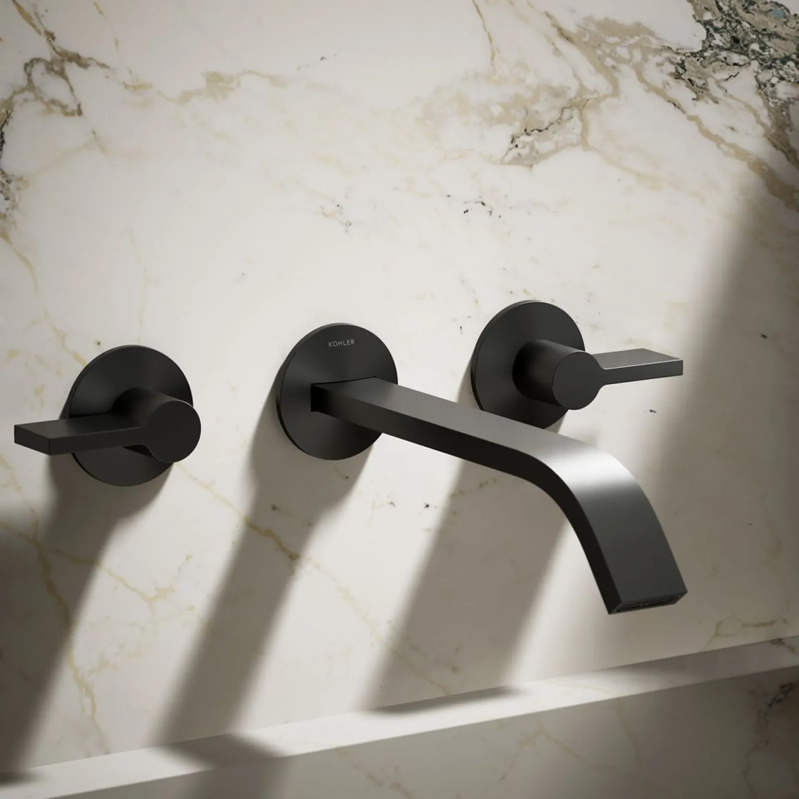 Wall-mount bathroom sink faucet spout with Ribbon design, 1.2 gpm^Kohler Online