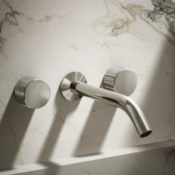Wall-mount bathroom sink faucet Oyl handle trim^Kohler New