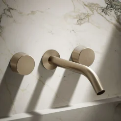 Wall-mount bathroom sink faucet Oyl handle trim^Kohler New
