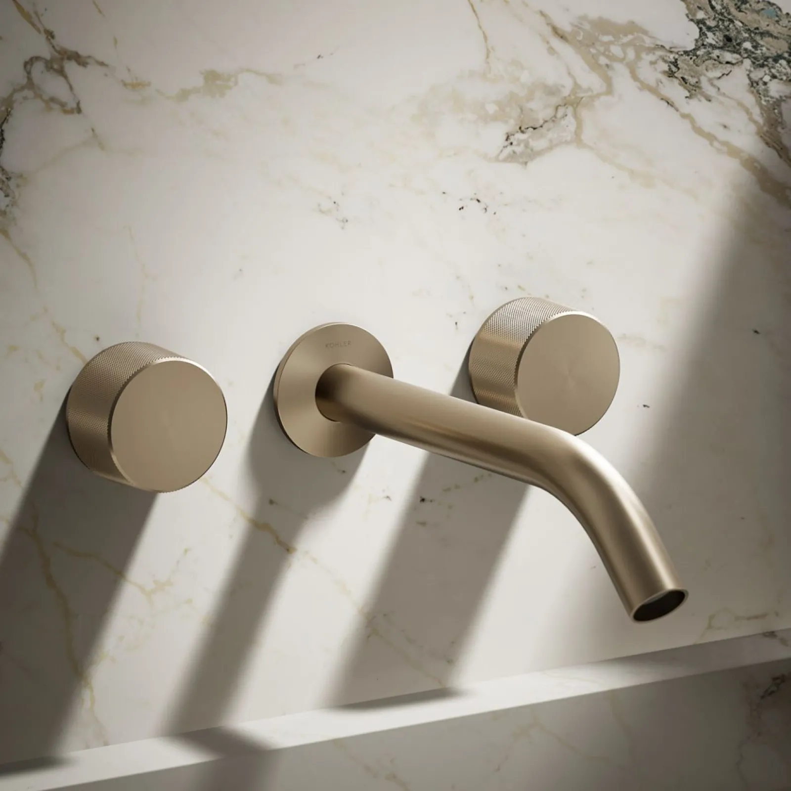 Wall-mount bathroom sink faucet Oyl handle trim^Kohler New