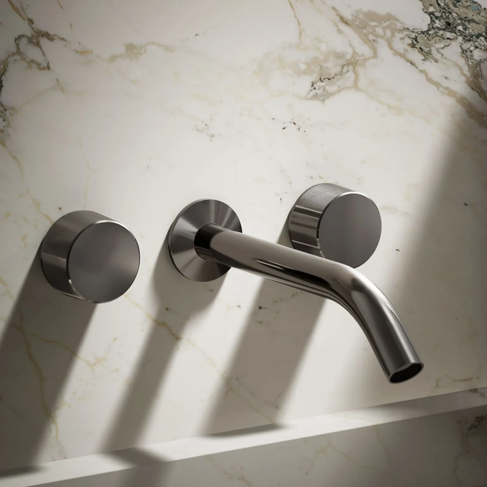 Wall-mount bathroom sink faucet Oyl handle trim^Kohler New