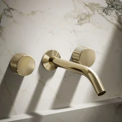 Wall-mount bathroom sink faucet Oyl handle trim^Kohler New