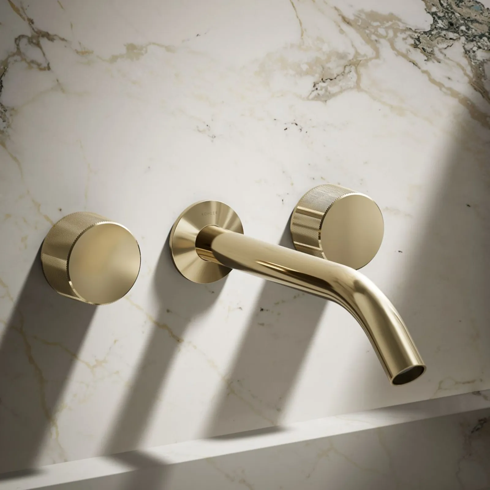 Wall-mount bathroom sink faucet Oyl handle trim^Kohler New