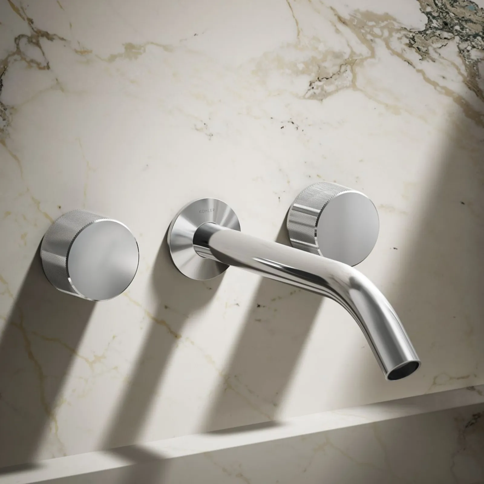 Wall-mount bathroom sink faucet Oyl handle trim^Kohler New