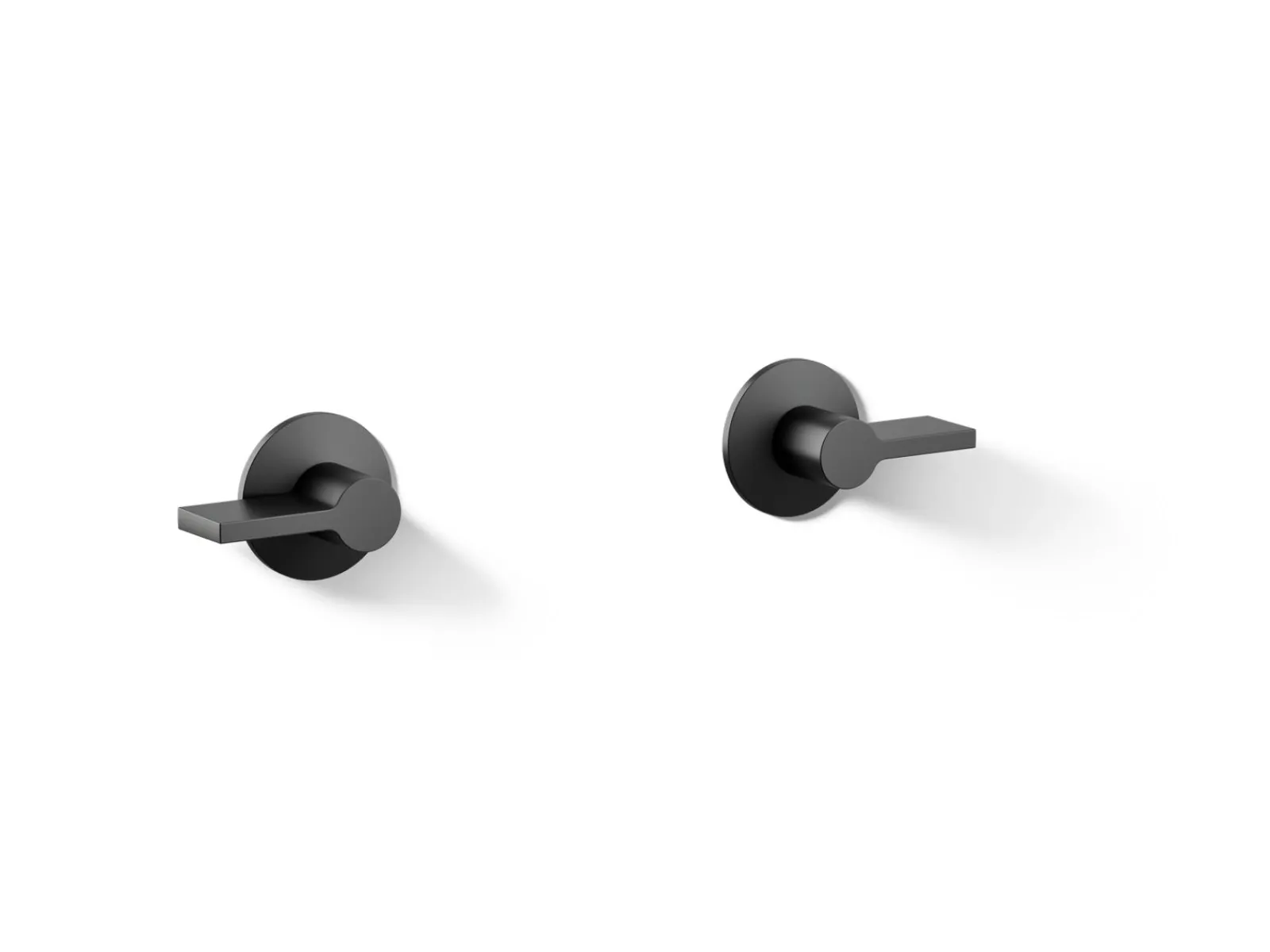 Wall-mount bathroom sink faucet Lever handle trim^Kohler Hot