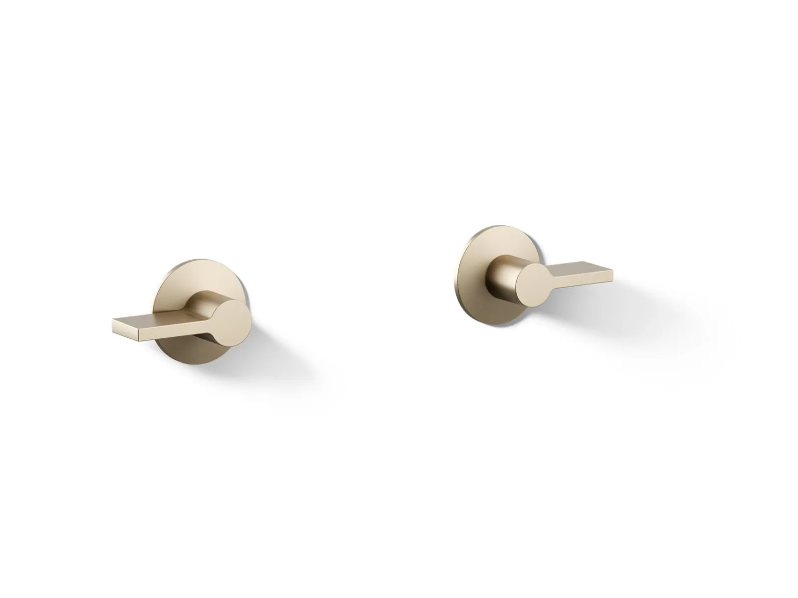 Wall-mount bathroom sink faucet Lever handle trim^Kohler Hot